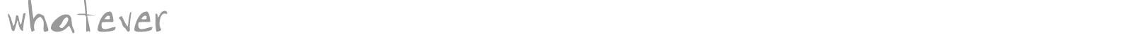 Whatever font preview